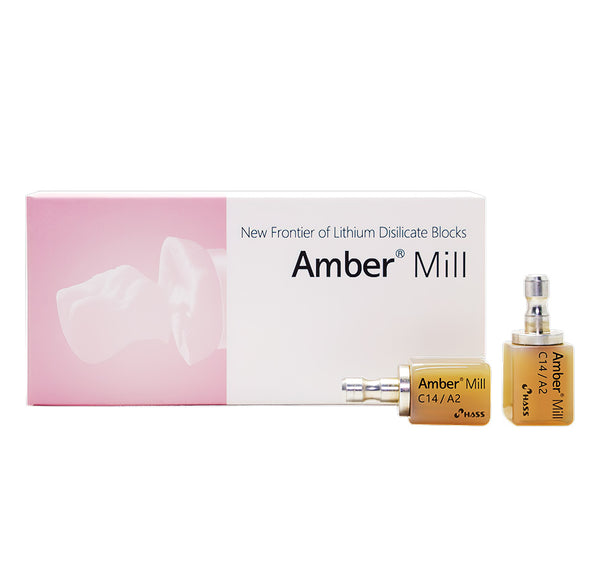 AmberMill Lithium Disilicate Blocks, Universal connection (5 blocks)