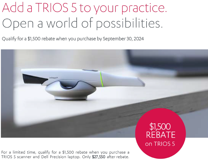 TRIOS 5 Wireless Intraoral Scanner